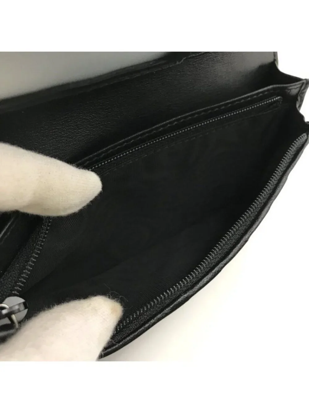 Gucci Micro Guccissima Wallet Bifold Leather Black